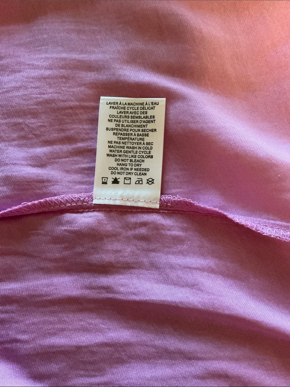 Smooth Pink V-Neck Puff Sleeve Top